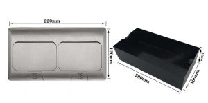 Carcasa prize incorporabile pardoseala, 6M, Gri, FS-06-1-A-S - Img 2