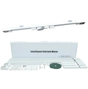 Kit complet sina draperii perdele inteligente smart DIY 1.2→7.2m Silent Track, sina motorizata, draperii electrice, motor inteligent smart WiFi, draperie electrica, control din app mobila Tuya, control telecomanda RF - Img 2