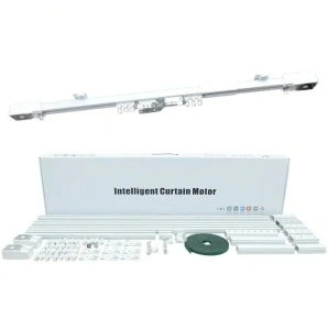 Kit complet sina draperii perdele inteligente smart DIY 1.2→7.2m Silent Track, sina motorizata, draperii electrice, motor inteligent smart WiFi, draperie electrica, control din app mobila Tuya, control telecomanda RF - Img 2