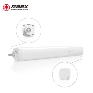 Set complet sina draperii inteligente smart extensibila 1.8-3m Silent Track cu acumulator, sina motorizata, draperii electrice, motor inteligent smart WiFi, draperie electrica, control din app mobila Tuya, control telecomanda, RAEX18-3B - Img 2