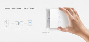 Intrerupator Smart ORVIBO, C-touch, ZigBee, Wi-Fi, control de pe telefon, 2.4 GHz, Google Assistant, Amazon Alexa, T30W2Z - Img 4