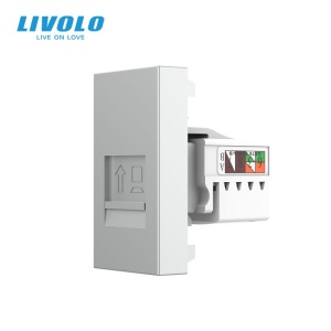 Modul priza retea / internet RJ45, 1M, Livolo - Img 5