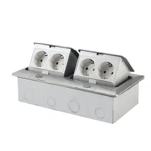 Carcasa prize incorporabile pardoseala, 8M, Gri, FS-08-1-A-S