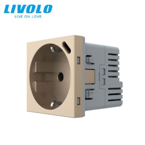 Modul priza simpla Schuko + slot USB Tip-C, Standard German 2M, Livolo - Img 4