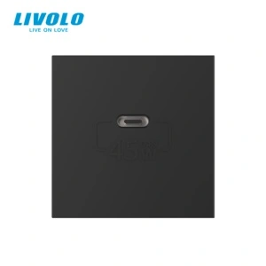 Modul priza simpla USB tip C, 45W, 2M, Livolo - Img 3