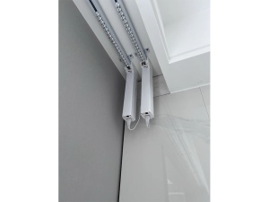 Set complet sina draperii inteligente smart extensibila 2.5-4.5m Silent Track, draperii electrice, motor inteligent smart MP82 WiFi, control din app mobila Tuya, draperie electrica, control telecomanda BT, RAEX25-45-2 - Img 5
