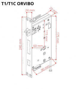 Yala inteligenta Smart ORVIBO, control telefon, amprenta, parola, Zigbee, Airbnb, Booking, T1C - Img 3