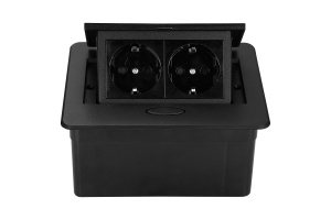 Carcasa prize incorporabile birou, 4M, Neagra, DS-04-1-A-B