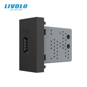 Modul priza USB tip A, 1M, Livolo - Img 4