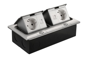 Carcasa prize incorporabile pardoseala, 6M, Gri, FS-06-1-A-S