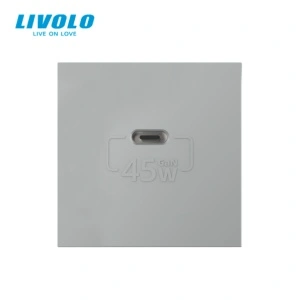 Modul priza simpla USB tip C, 45W, 2M, Livolo - Img 4