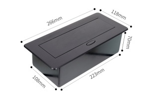 Carcasa prize incorporabile birou, 6M, Neagra, DS-06-1-A-B - Img 2
