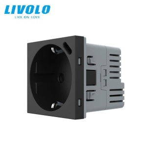 Modul priza simpla Schuko + slot USB Tip-C, Standard German 2M, Livolo - Img 2