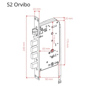 Yala inteligenta Smart ORVIBO, control telefon, amprenta, parola, WiFi, RFID, card, Airbnb, Booking, S2 - Img 3