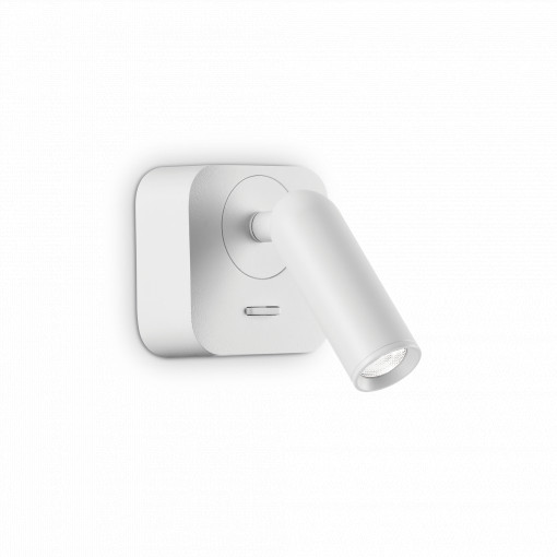 APLICA BEAN AP SQUARE, ALB, DIN METAL, STIL MODERN