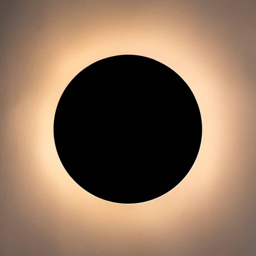 APLICA/PLAFONIERA SHADOW SUN, DIN METAL, NEGRU MAT, STIL MODERN