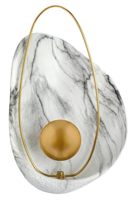 APLICA ROCK MARBLE, DIN RASINA SI METAL, ASPECT DE MARMURA SI AURIU, STIL MODERN