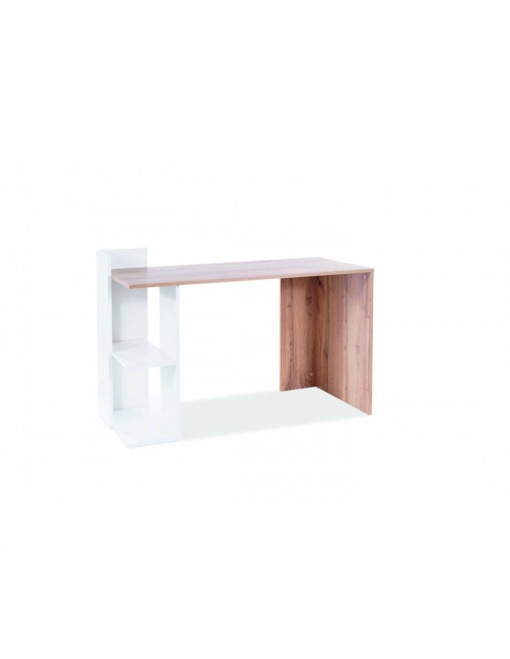 BIROU B-001 LAMINAT, ALB MAT/STEJAR WOTAN, DESIGN EXCLSIV, SIGNAL