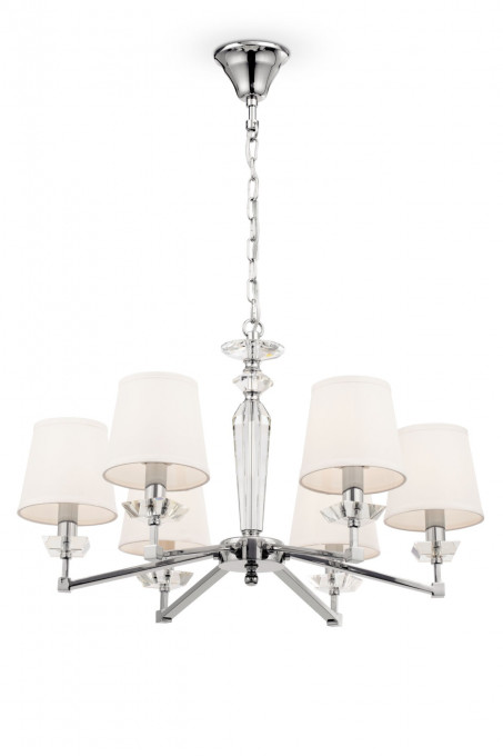 CANDELABRU BEIRA MOD064PL-06N , DIN METAL SI TEXTIL, STIL MODERN, MAYTONI
