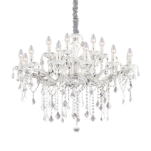 CANDELABRU FLORIAN SP18, CROM, DIN STICLA, STIL CLASIC