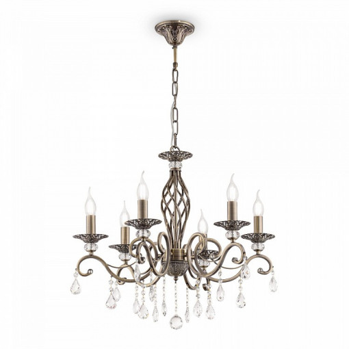 CANDELABRU GRACE RC247-PL-06-R, DIN METAL SI STICLA, STIL CLASIC, MAYTONI