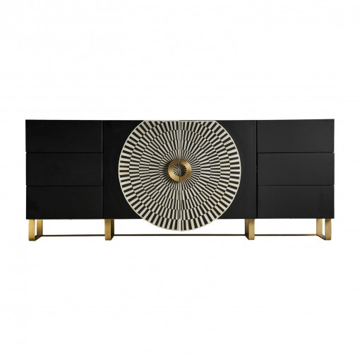 COMODA GATSBY REF. 29523, DIN MDF, METAL SI OS, STIL MODERN, VIC