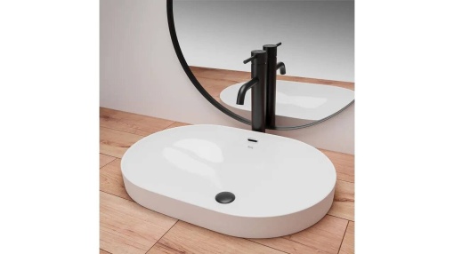 LAVOAR REA INCASTRAT ARLETA, 61,5 CM, ALB, DIN CERAMICA, CALITATE SUPERIOARA