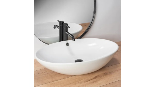 LAVOAR REA OLGA, ALB, 63 CM, DIN CERAMICA, CALITATE SUPERIOARA