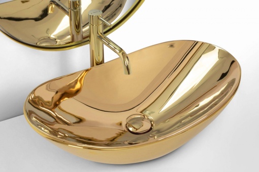 LAVOAR REA ROYAL, 60,5 CM, AURIU, DIN CERAMICA, CALITATE SUPERIOARA