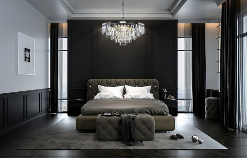 LUSTRA REVERO MOD085PL-12CH, DIN METAL SI STICLA, STIL MODERN, MAYTONI