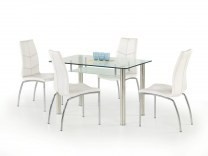 MASA DINING OLIVIER TRANSPARENTA/CROM DESIGN MODERN HALMAR