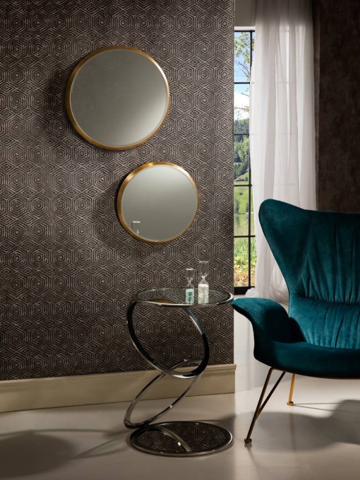 OGLINDA DECORATIVA ROTUNDA 54CM, ARIES, COD 119122, STIL MODERN, SCHULLER