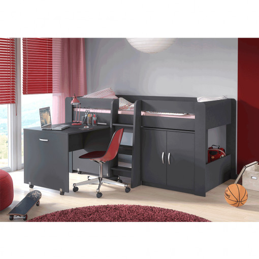 PAT COMBINAT PENTRU CAMERA COPIILOR FANY, GRI, STIL MODERN, TK