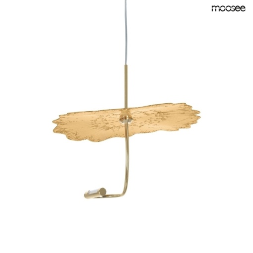 PENDUL LEAFS GOLD, CONFECTIONAT DIN OTEL INOXIDABIL, STIL MODERN