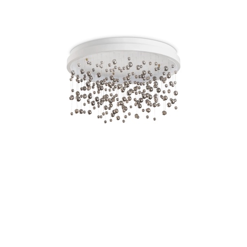 PLAFONIERA ARMONY PL D50, ALB, DIN METAL, STIL MODERN