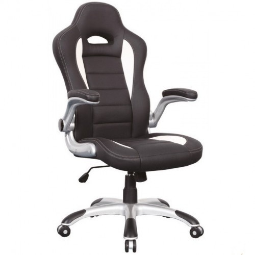 SCAUN DE BIROU DIRECTORIAL Q-024 ALB/NEGRU STIL MODERN SIGNAL