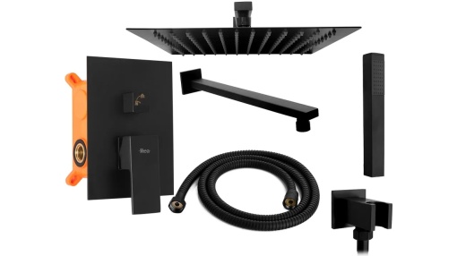 SET DE DUS INCASTRAT REA FENIX + BOX, NEGRU, DIN ALAMA, CALITATE SUPERIOARA