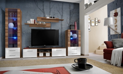 SET LIVING MODULAR CU LED GALINO I 28 NWHN GI STIL MODERN ASM