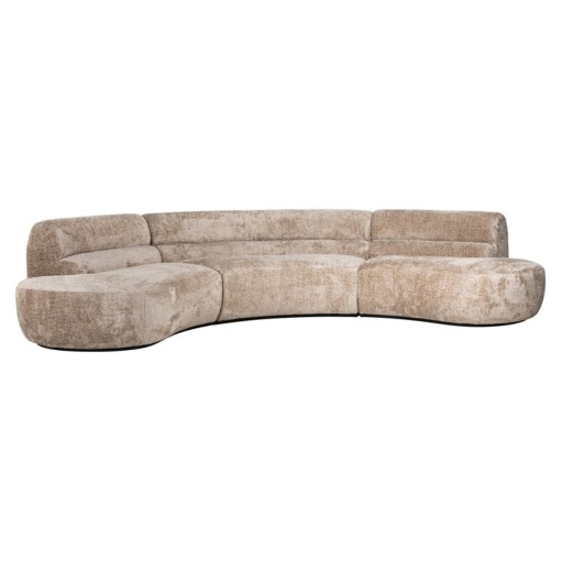 SOFA COLBY ROUND SHAPE, SHEEP NATURE, S5158 CONFECTIONAT DIN LEMN, PLACAJ, SPUMA SI 100% POLIESTER, RICHMOND INTERIOR
