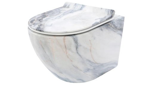 VAS DE TOALETA SUSPENDAT REA CARLOS SLIM GRANIT MAT, EFECT DE GRANIT MAT, DIN CERAMICA, CALITATE SUPERIOARA