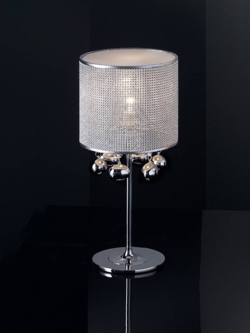 VEIOZA ANDROMEDA, 45 CM, CROM/TRANSPARENT, DIN OTEL, VINIL SI STICLA, STIL MODERN