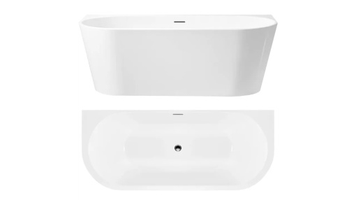 CADA REA CAPRI FREESTANDING, 170 CM, ALB, DIN ACRIL, CALITATE SUPERIOARA