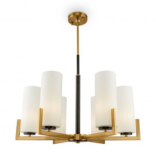 CANDELABRU FORTANO MOD089PL-06BS, DIN METAL SI STICLA, STIL MODERN, MAYTONI
