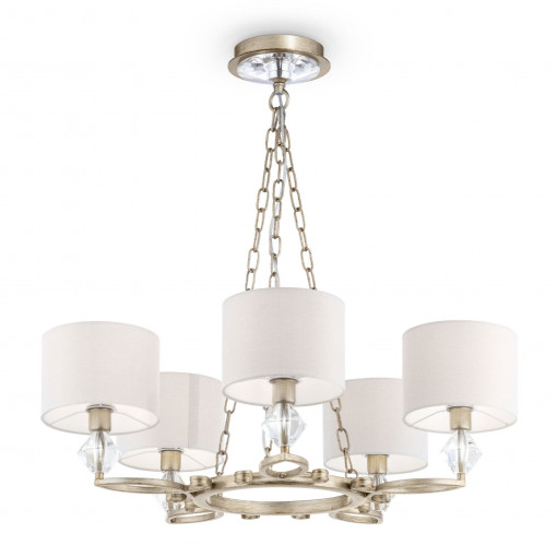 CANDELABRU LUXE H006PL-05G , DIN METAL, TEXTIL SI STICLA, STIL MODERN, MAYTONI