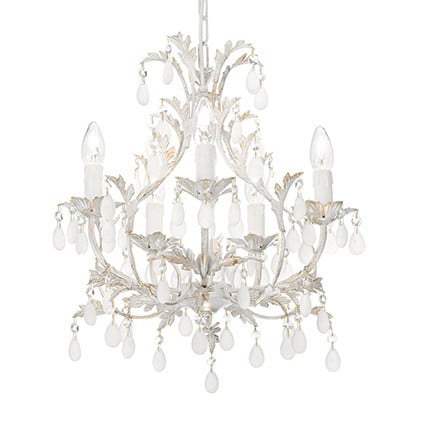 CANDELABRU PRELUCRAT MANUAL CASCINA SP5, ALB, DESIGN CLASIC, IDEAL LUX