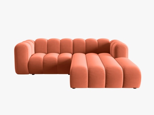 COLTAR MODULAR LUPIN, DREAPTA, 3 LOCURI, 228 CM, CORAL 12, TAPITERIE DIN CATIFEA, DESIGN DEOSEBIT