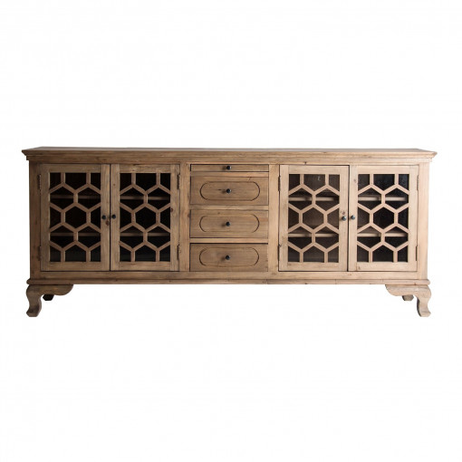 COMODA LAVIK REF. 27010, DIN LEMN MASIV DE PIN RECICLAT, STIL RUSTIC, VIC