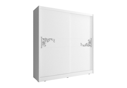 DULAP DORMITOR WIKI V B 180 ALB/NEGRU DESIGN MODERN PSK