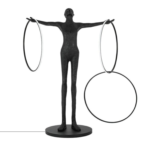 LAMPADAR EXCLUSIVIST 223CM, HUMAN CIRCULO, FIBRA DE STICLA SI LED