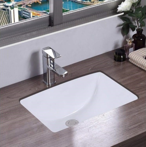 LAVOAR REA INCASTRAT ADELA, 46 CM, ALB, DIN CERAMICA, CALITATE SUPERIOARA